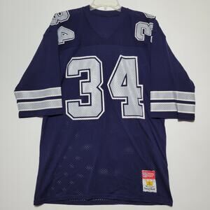 Sand Knit Macgregor Dallas Cowboys Hershel Walker #34 NFL Football Jersey Large